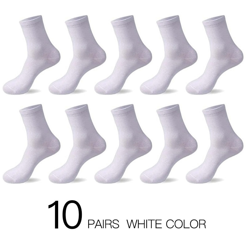 HSS 2023 Men&#39;s Cotton Socks New styles 10 Pairs / Lot Black Business Men Socks Breathable Spring Summer for Male US size(6.5-12)