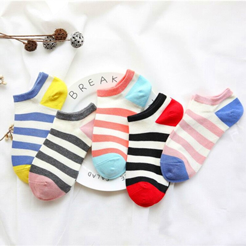 5 Pairs Women Socks Print Cartoon Bird Giraffe Harajuku Street Style Cotton Short Socks Female Casual Funny Ankle Socks Sox